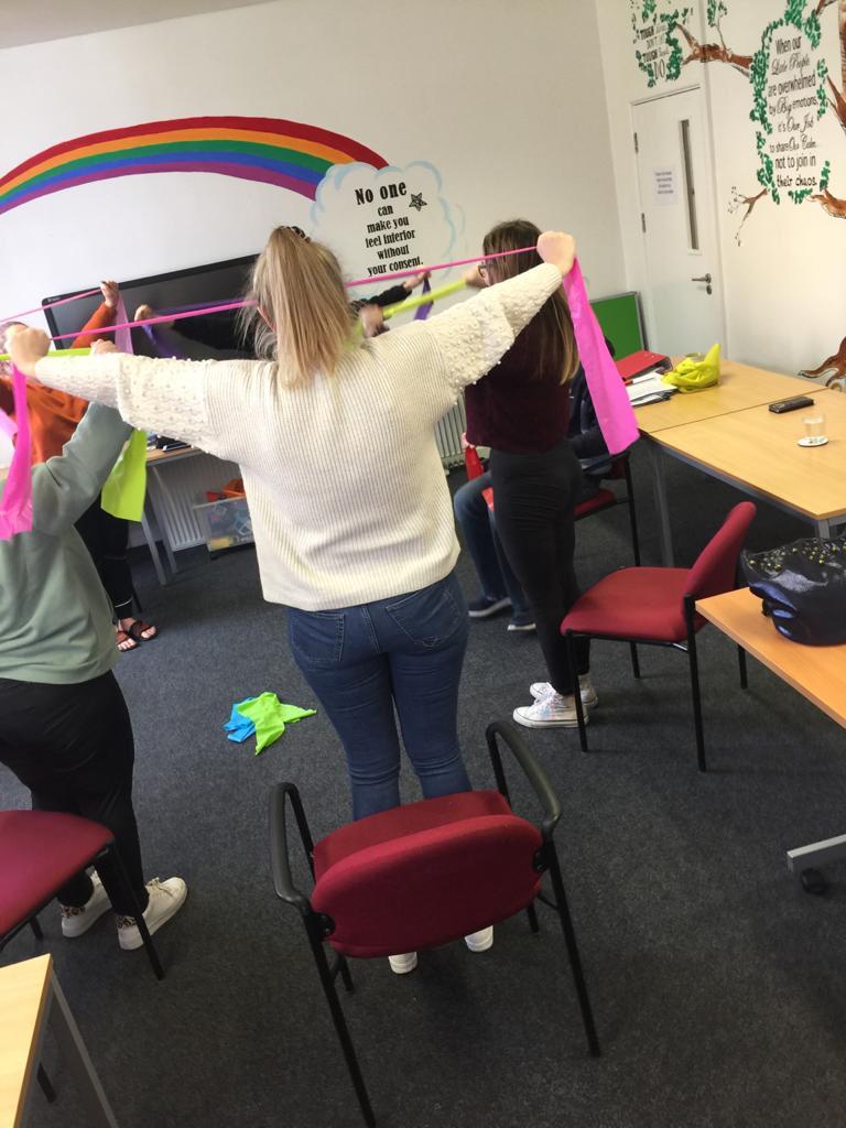 An exercise in a mentoring group
